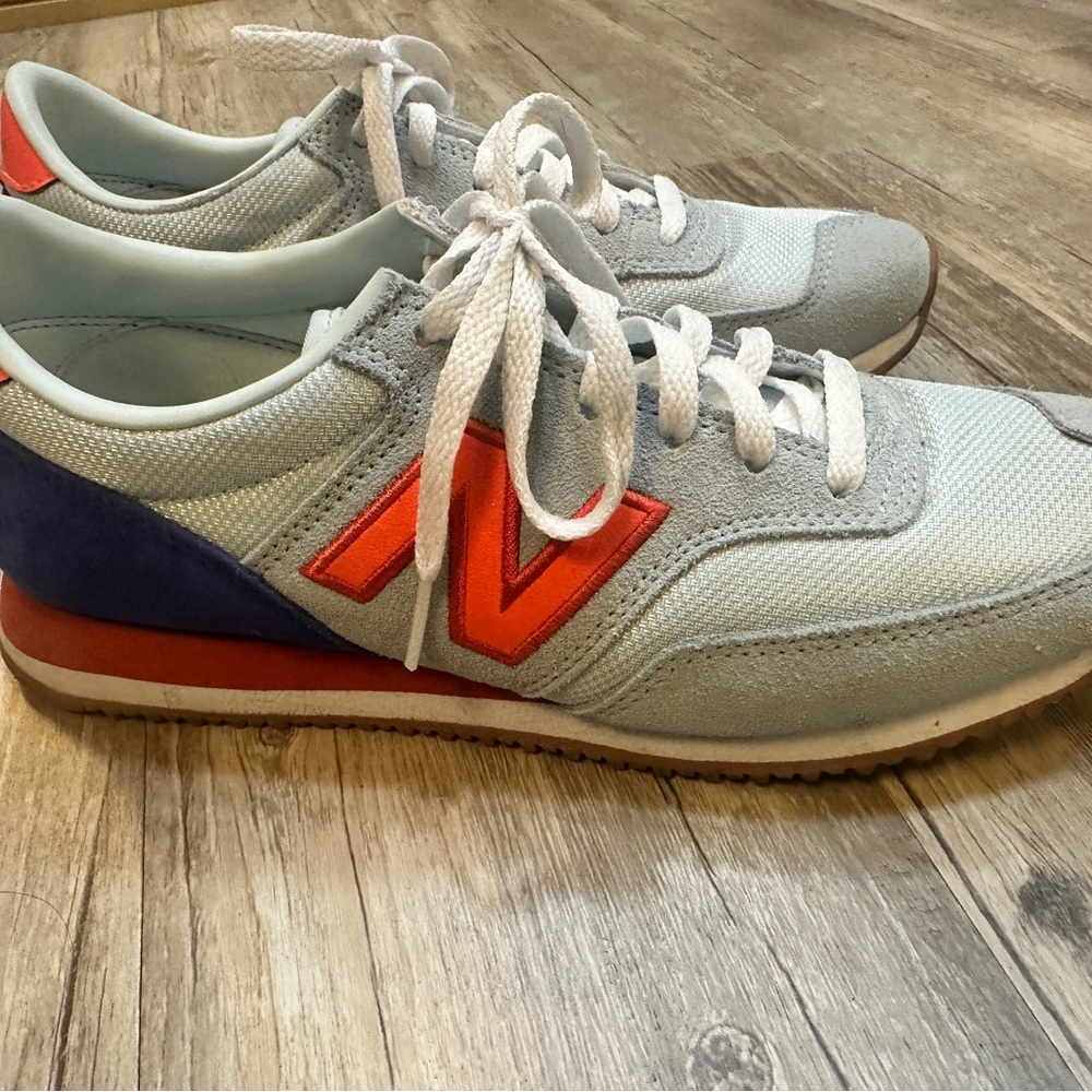 New Balance 696 Sneakers Tennis shoes Royal Blue Orange 8